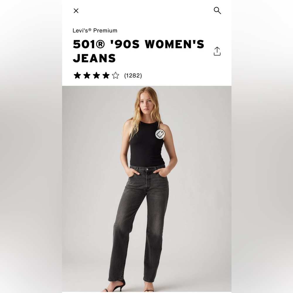 Levi’s 501 90’s Straight Leg Jeans